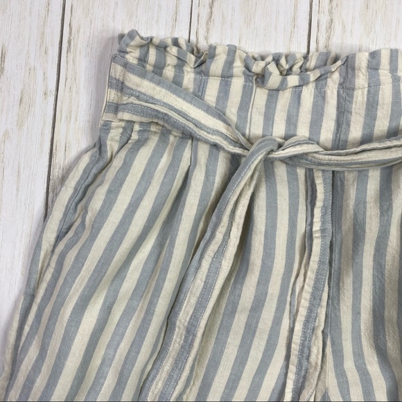 Madewell Tie Waist Huston Pull On Cropped Pants - Picture 5 of 7